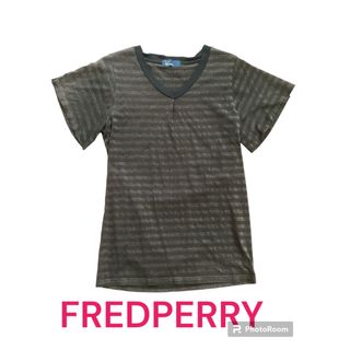 フレッドペリー(FRED PERRY)のフレッドペリー　ボーダーTシャツ Sサイズ(Tシャツ(半袖/袖なし))