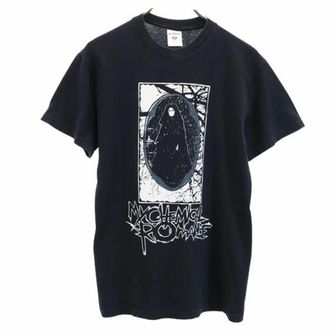 ジャージーズ マイケミカルロマンス マイケミ プリント 半袖 Tシャツ S ブラック系 JERZEES バンド メンズ   【230715】 メール便可