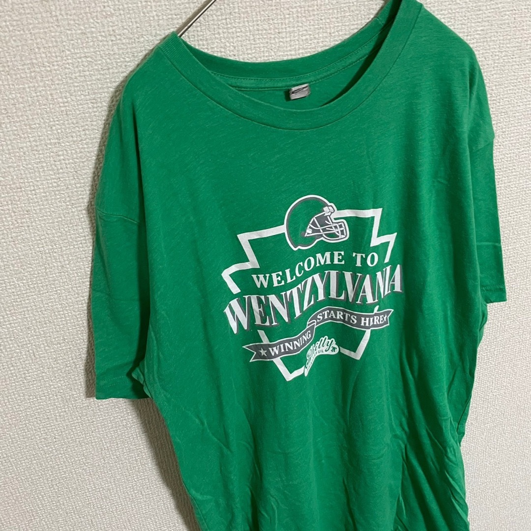 ●457【美品】US 古着 Next Level アメフト Tシャツ 半袖 メンズのトップス(Tシャツ/カットソー(半袖/袖なし))の商品写真