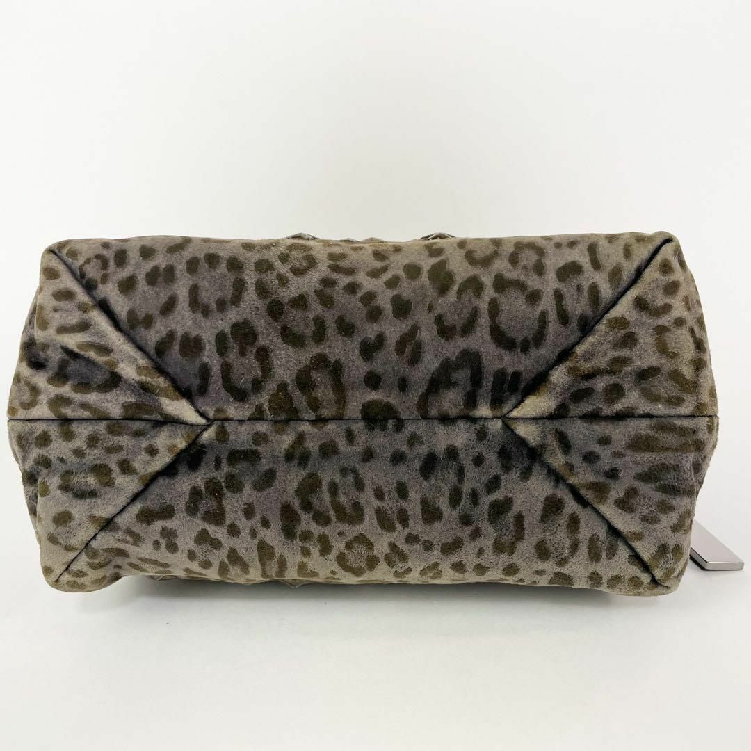 美品》JIMMY CHOO レオパード スタッズ サシャS トートバッグ | www