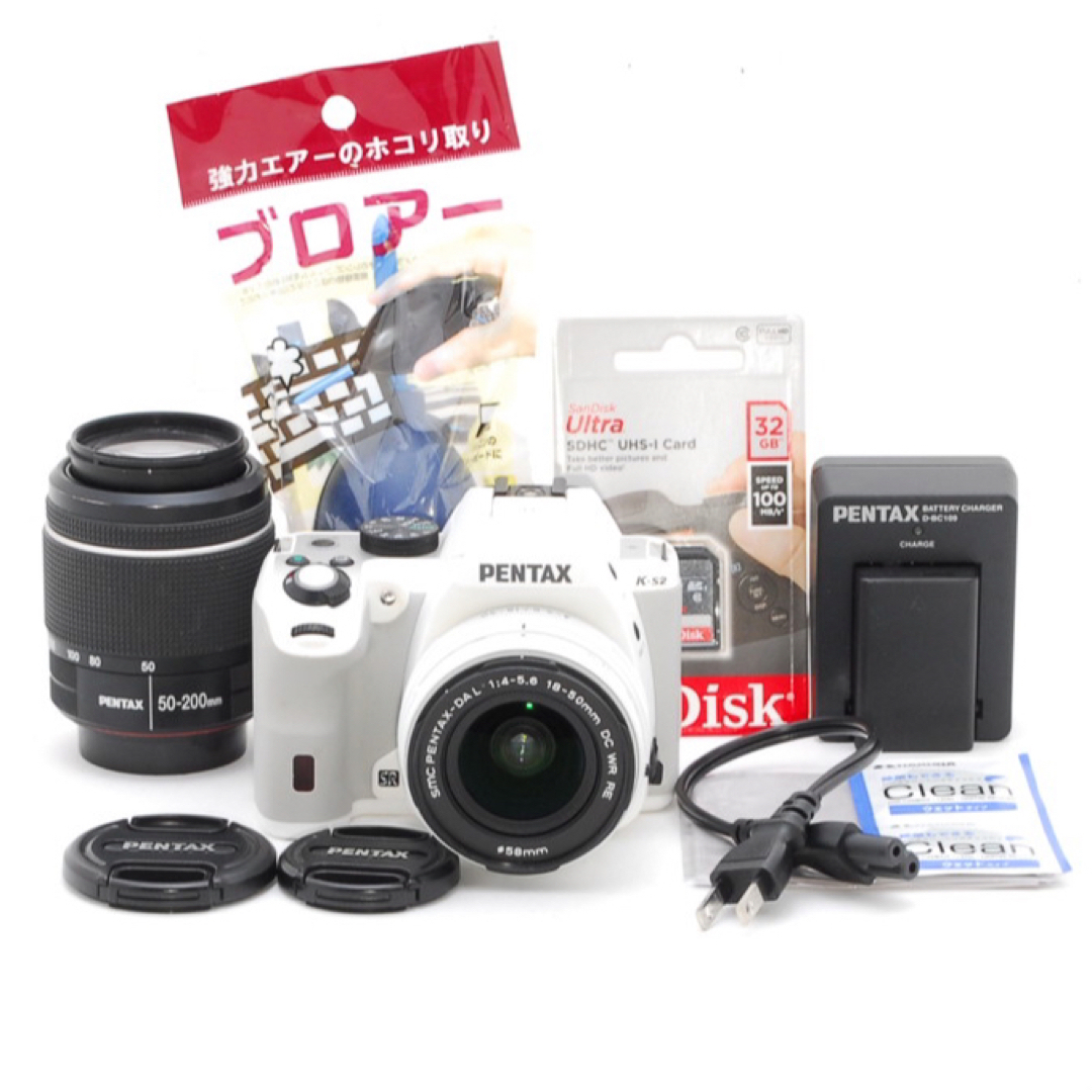 ショット小、状態◎の極上品❤️PENTAX K-S2 WHITE