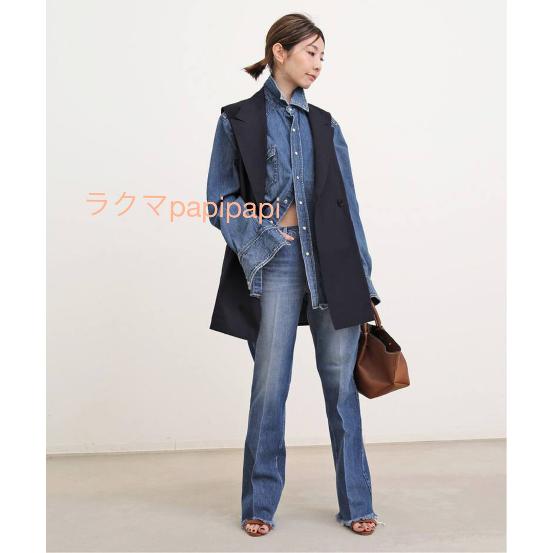 【美品】L'Appartement Ventile W Vest ベージュ