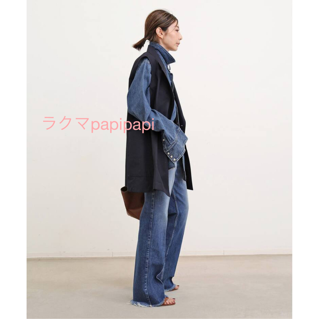 【美品】L'Appartement Ventile W Vest ベージュ