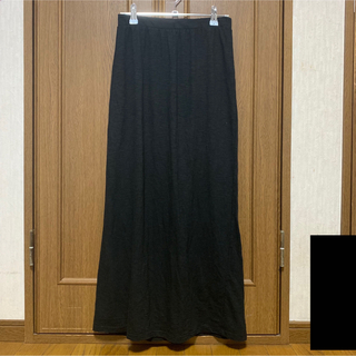 ユニクロ(UNIQLO)のUNIQLO ユニクロ ロングスカート ブラック 黒 Sサイズ(ロングスカート)