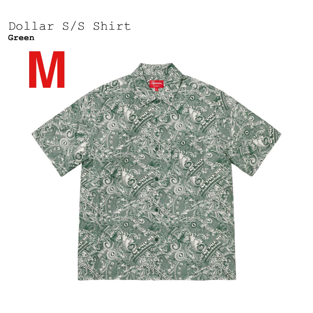 Supreme Dollar S/S Shirt Green M