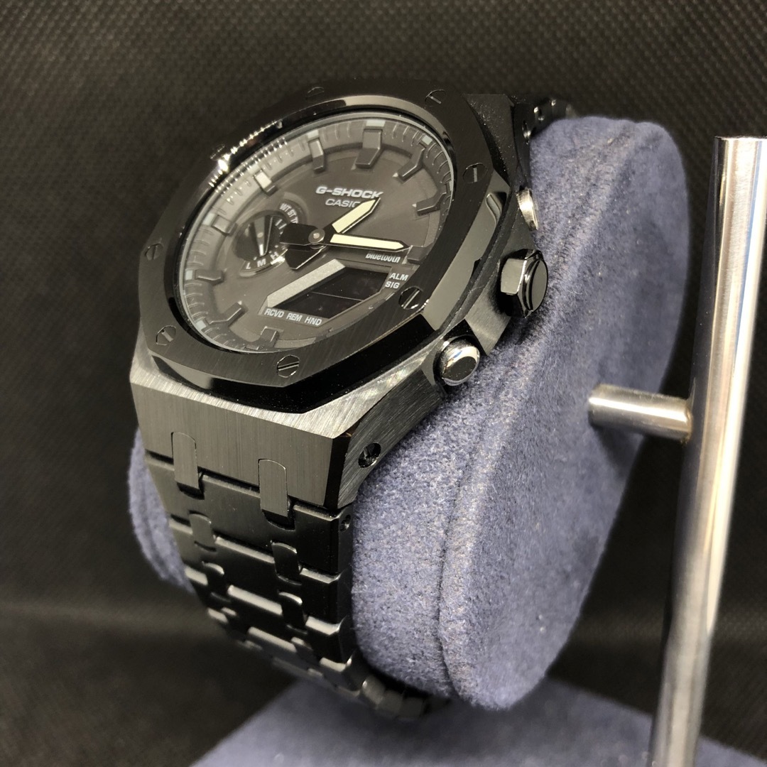 G-SHOCK(ジーショック)のGAB2100本体付き ステンレスベルトセット カシオーク カスタム Gショック メンズの時計(腕時計(アナログ))の商品写真