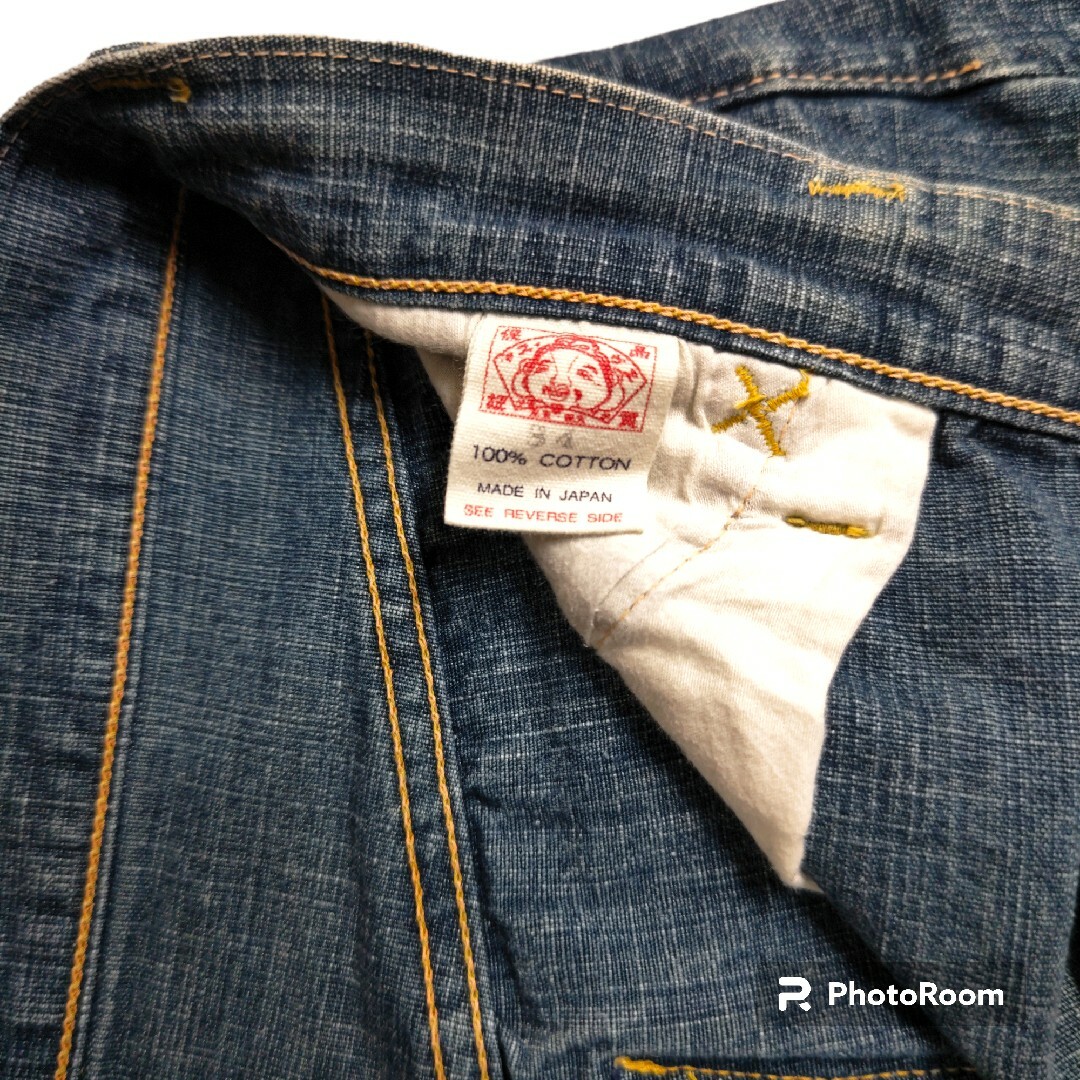 エヴィスジーンズ ハーフパンツEVISU LOT2001 W34 日本製 エヴィスジーンズ ハーフパンツEVISU LOT2001 W34 日本製