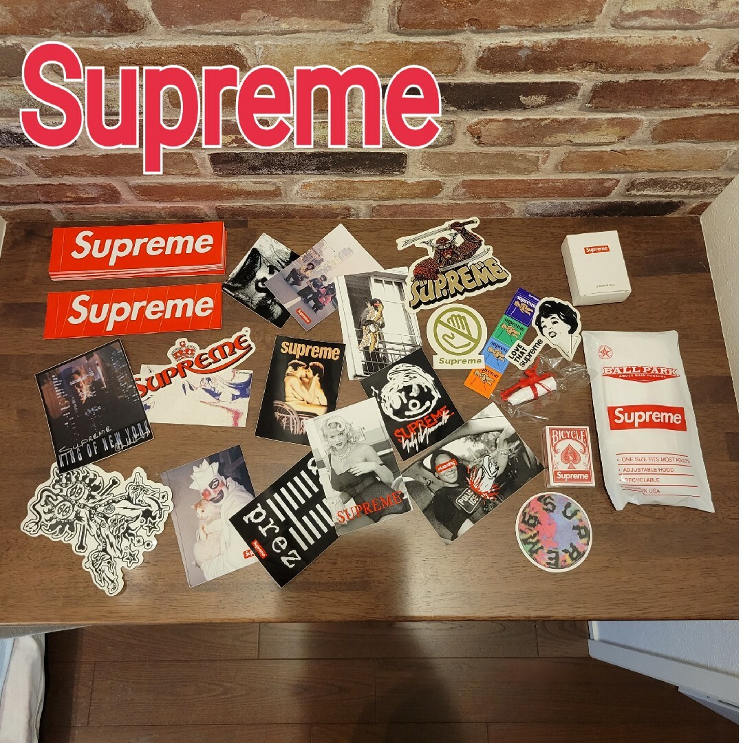 supreme ステッカー u0026 ノベルティセット-