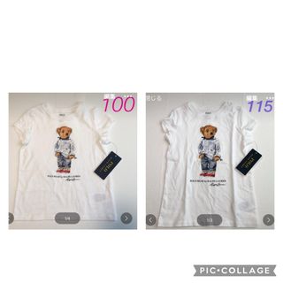 ポロラルフローレン(POLO RALPH LAUREN)の新作◇ラルフローレン ガールズ半袖Tシャツ ホワイト 5/115(Tシャツ/カットソー)