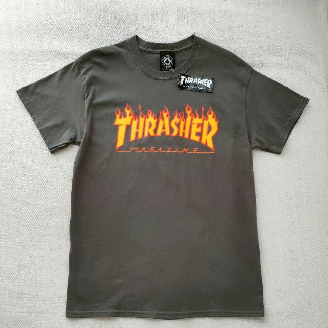 新品★THRASHER スラッシャー　半袖メンズＴシャツ　ストリート　スケボーＭ 5