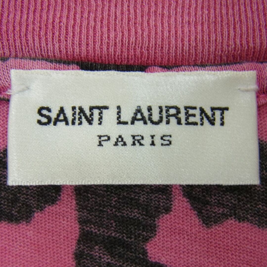 SAINT LAURENT PARIS Tシャツ・カットソー L ピンク