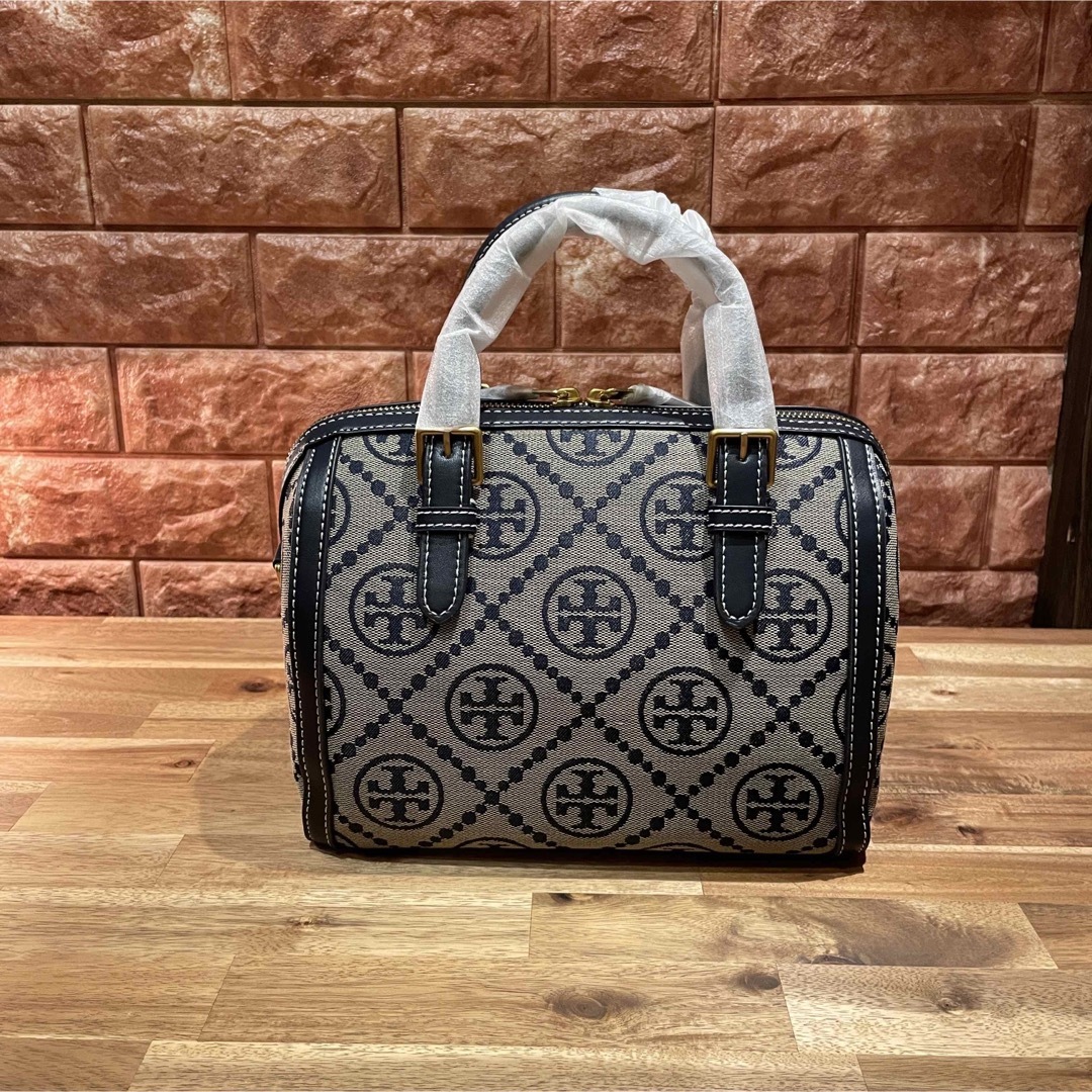【新品未使用!】TORY BURCH Tモノグラム バレルバッグ 83970