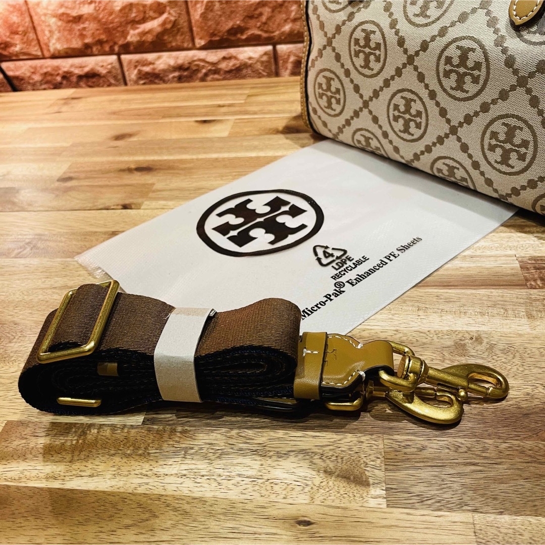 【新品未使用!】TORY BURCH Tモノグラム バレルバッグ 83970