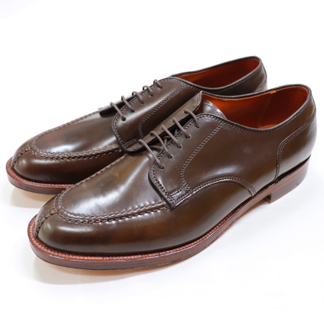 未使用 オールデン 2459 シガーコードバン Uチップレザーシューズ メンズ 茶 10.5D BROGUE別注 ALDEN