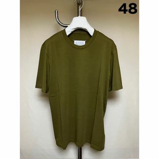 マルタンマルジェラ(Maison Martin Margiela)の新品 48 20aw マルジェラ コットンジャージ Tシャツ カーキ 1898(Tシャツ/カットソー(半袖/袖なし))