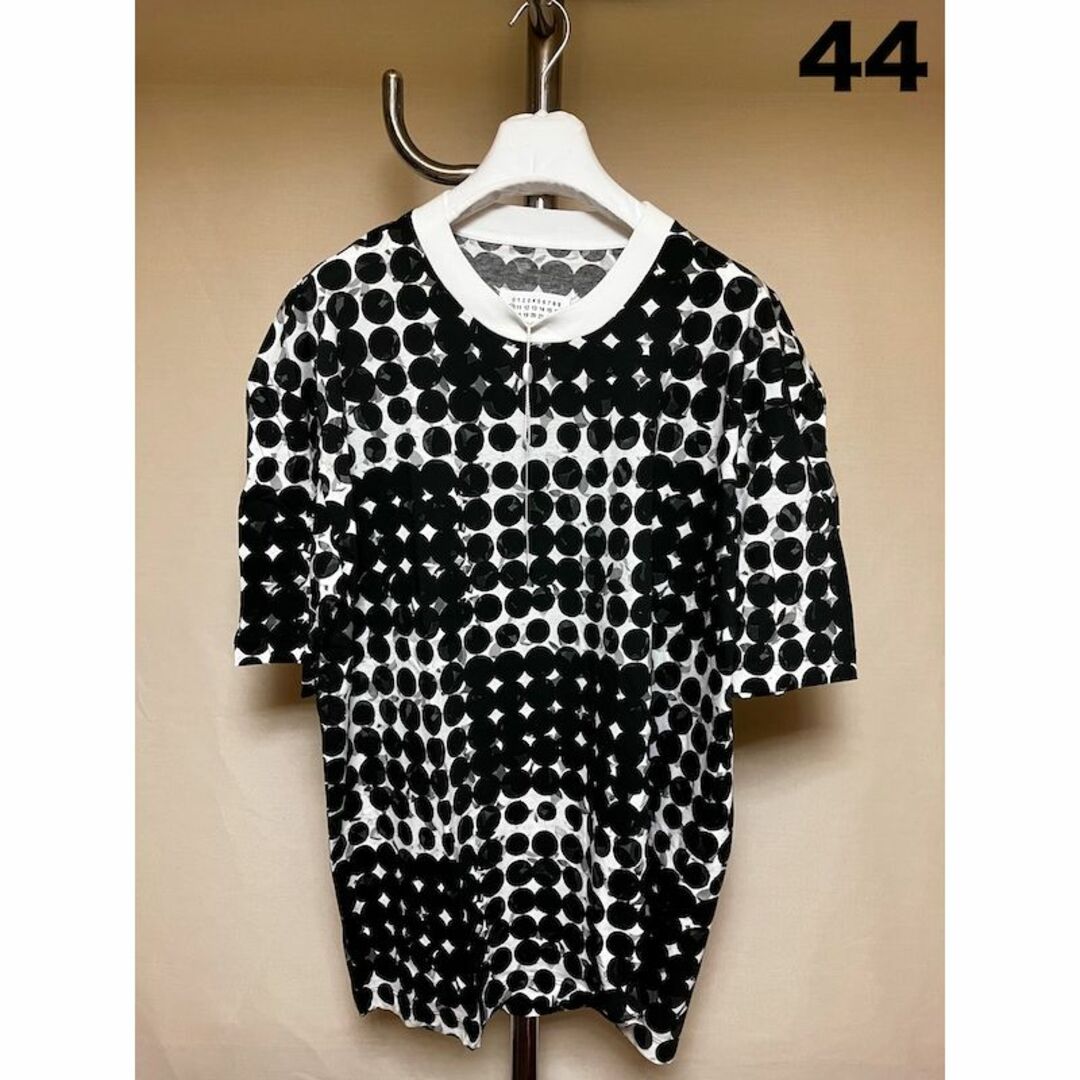新品 44 20aw マルジェラ ポルカドット柄 黒 半袖Tシャツ 2096