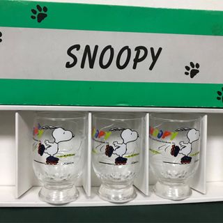 スヌーピー(SNOOPY)の【SNOOPY】スヌーピー　　レリーフ　タンブラーセット　　佐々木硝子社製品(グラス/カップ)