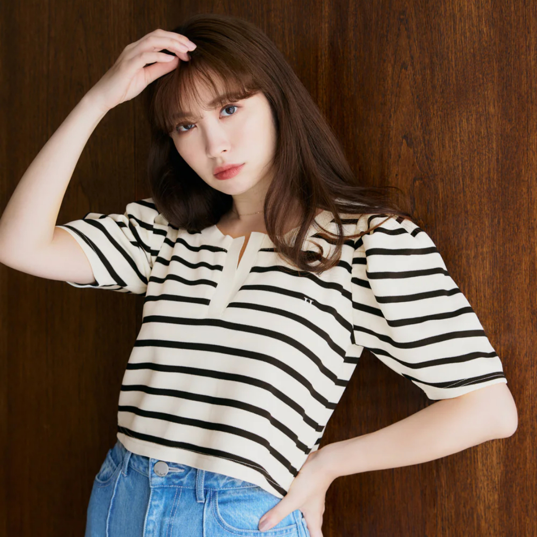 her lip to Saint-Louis Striped Top