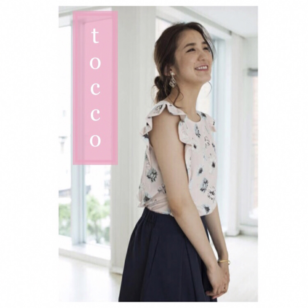 tocco(トッコ)のtocco ❃ 花柄ノースリーブブラウス ［ampio］ レディースのトップス(シャツ/ブラウス(半袖/袖なし))の商品写真