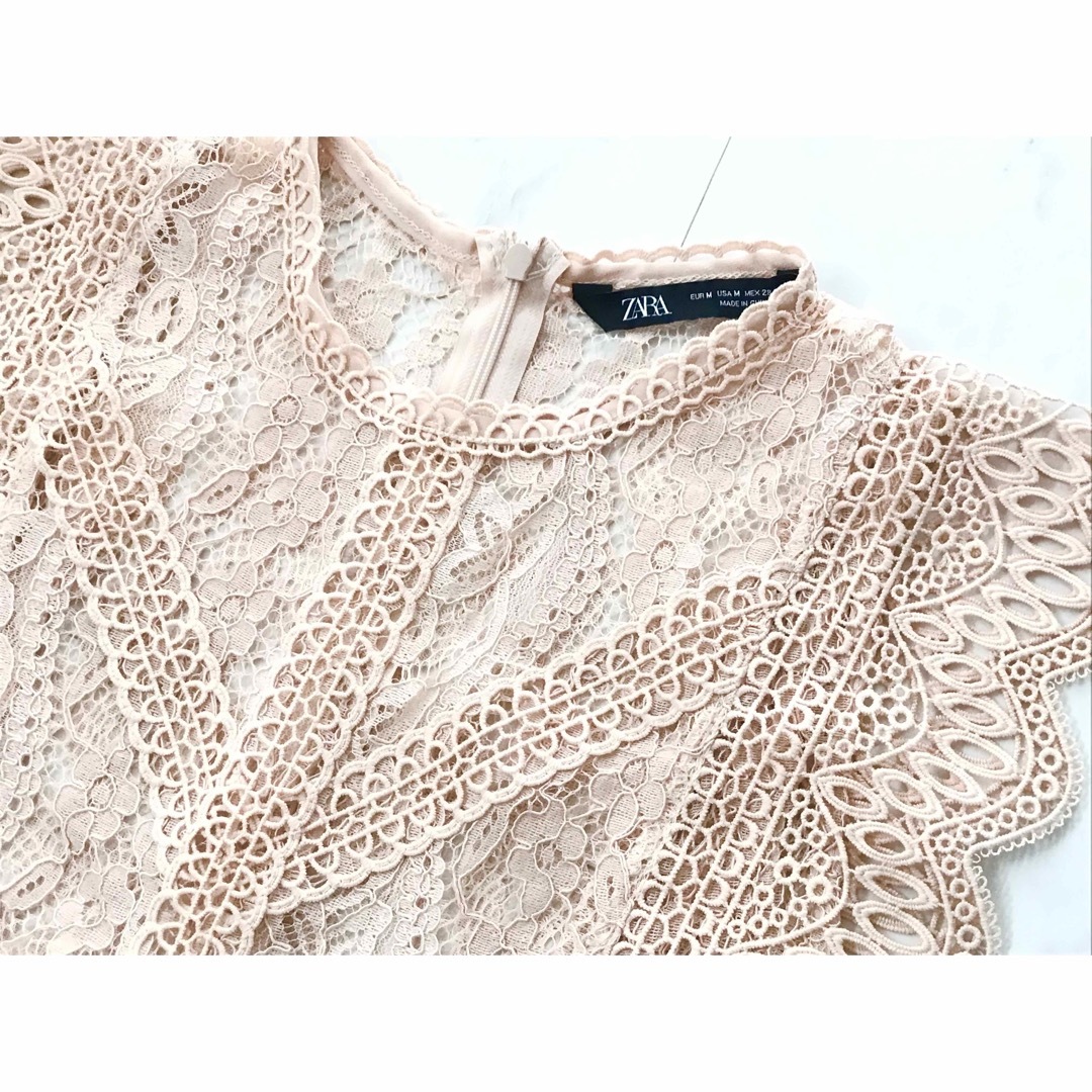 ZARA(ザラ)のZARA ❃ lace tops レディースのトップス(カットソー(半袖/袖なし))の商品写真