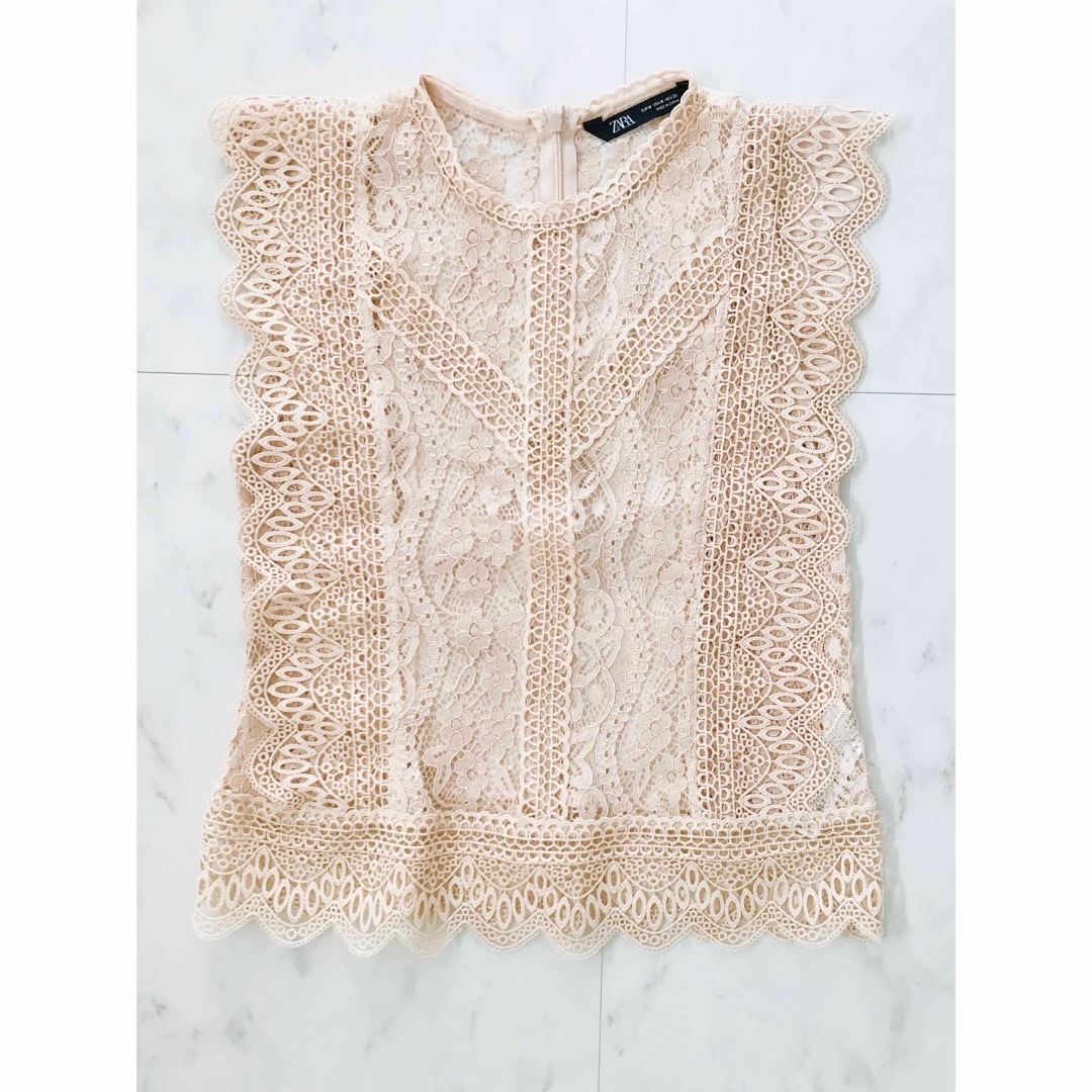 ZARA(ザラ)のZARA ❃ lace tops レディースのトップス(カットソー(半袖/袖なし))の商品写真