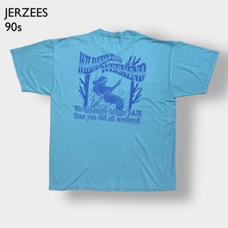 ジャージーズ(JERZEES)の【JERZEES】90s USA製 Tシャツ ワンポイント バックプリント XL(Tシャツ/カットソー(半袖/袖なし))