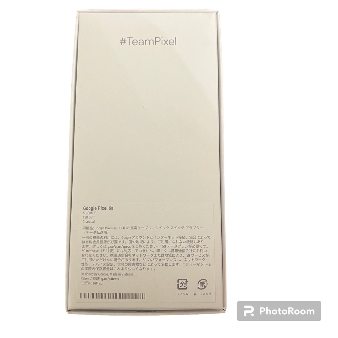 Google Pixel - 新品 Google Pixel 6a 128GB charcoal(黒)の通販 by