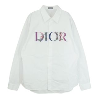 ディオール(Dior)のDior ディオール 21SS 113C535A1581 フラワー ロゴ 刺繡 エンブロイダリー 長袖 シャツ ホワイト系 43【中古】(シャツ)