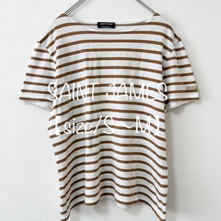 セントジェームス(SAINT JAMES)のSaint〜/セントジェームス★ウェッソン★バスクシャツ★ボーダー★ベージュ★M(Tシャツ(半袖/袖なし))