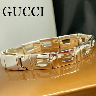 グッチ(Gucci)の新品仕上 廃盤 グッチ シェイプ ロゴ ブレスレット バングル シルバー 925(ブレスレット)