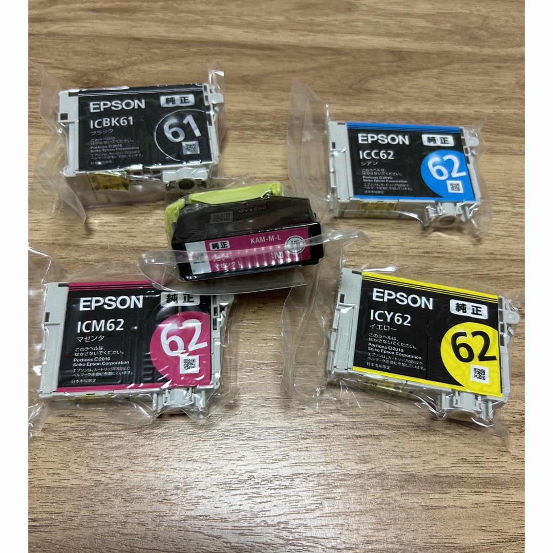 EPSON(エプソン)のEPSON インクカートリッジ IC4CL6162+カメ マゼンタL スマホ/家電/カメラのPC/タブレット(PC周辺機器)の商品写真