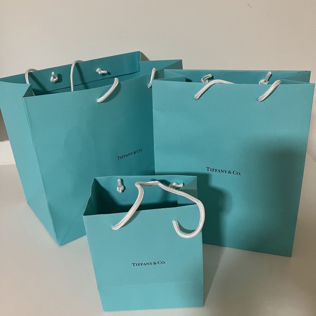 Tiffany & Co. - ティファニー ショッパー ①中 中小 極小3枚 Tiffany & Co. - ティファニー ショッパー ①中 中小 極小3枚