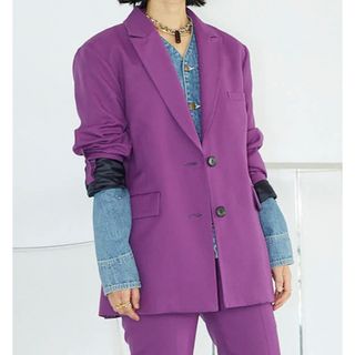 シティショップ(CITYSHOP)の【CITYSHOP】PEAKED LAPEL ジャケット(テーラードジャケット)