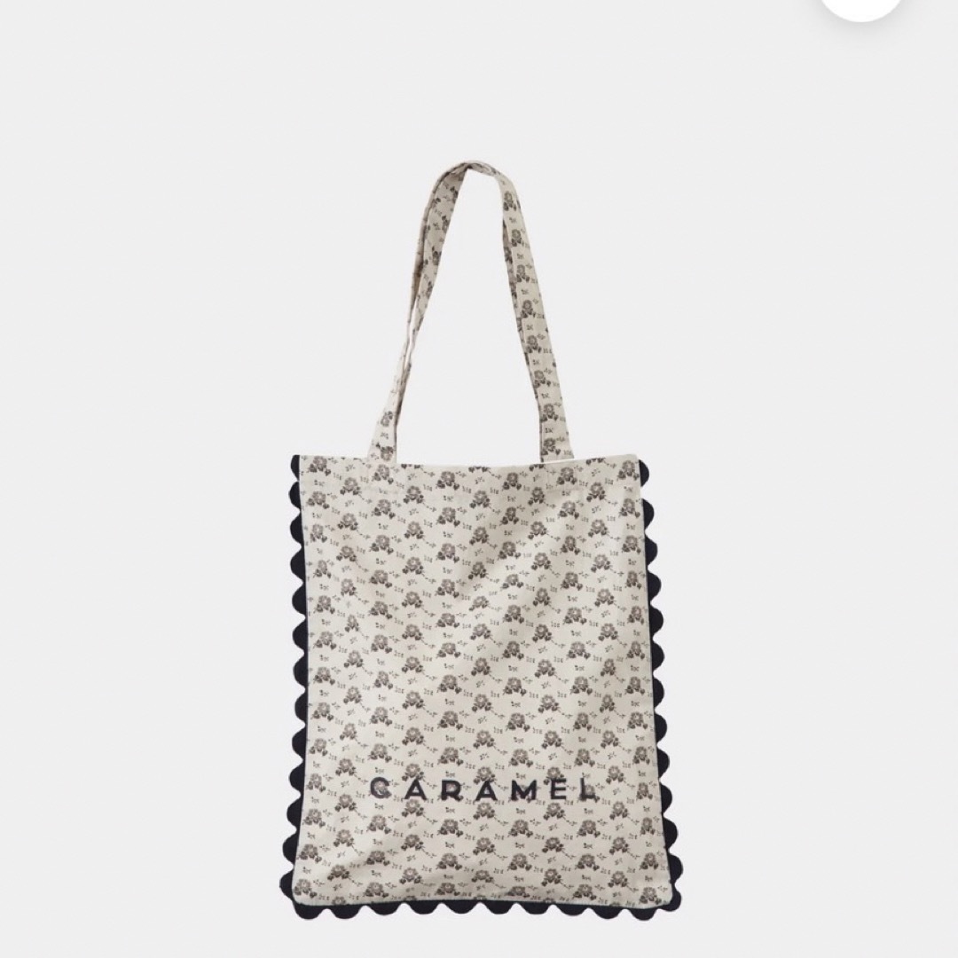 CARAMEL PLUTO TOTE BAG - POLKA FLORAL