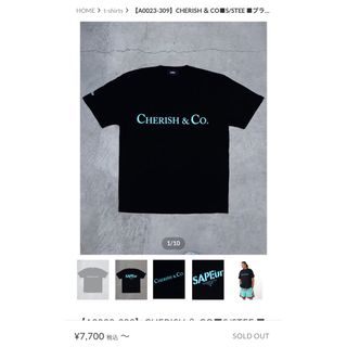 SAPEur サプール CHERISH ＆ CO S/S TEE サイズm(Tシャツ/カットソー(半袖/袖なし))