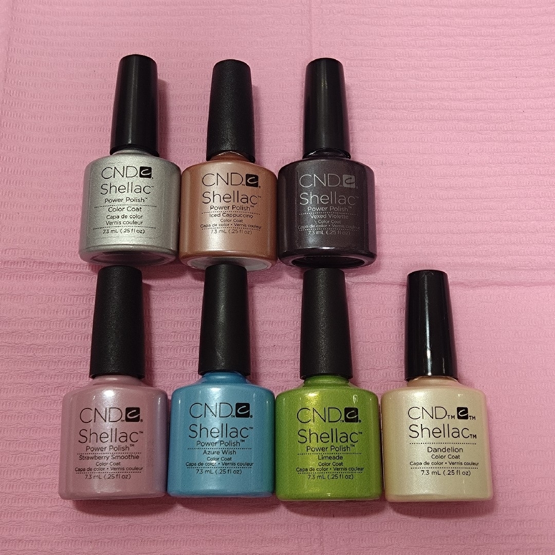 シェラック　UVカラーコート　パールカラー　6本　おまけつき　Shellac