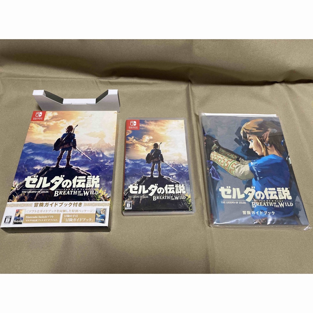 任天堂(ニンテンドウ)のゼルダの伝説 ブレス オブ ザ ワイルド 冒険ガイドブック付き エンタメ/ホビーのゲームソフト/ゲーム機本体(家庭用ゲームソフト)の商品写真