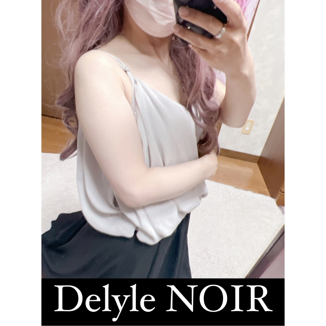 Delyle NOIR(デイライルノアール)の5259.Delyle NOIR シフォン グレー キャミソール レディースのトップス(キャミソール)の商品写真