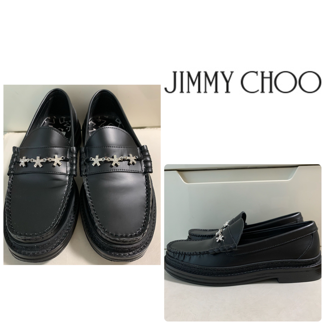 JIMMY CHOO - 希少 ジミーチュウ×エリックヘイズコラボ ブラックレザー ローファーの通販 by tonashoes♡｜ジミーチュウ