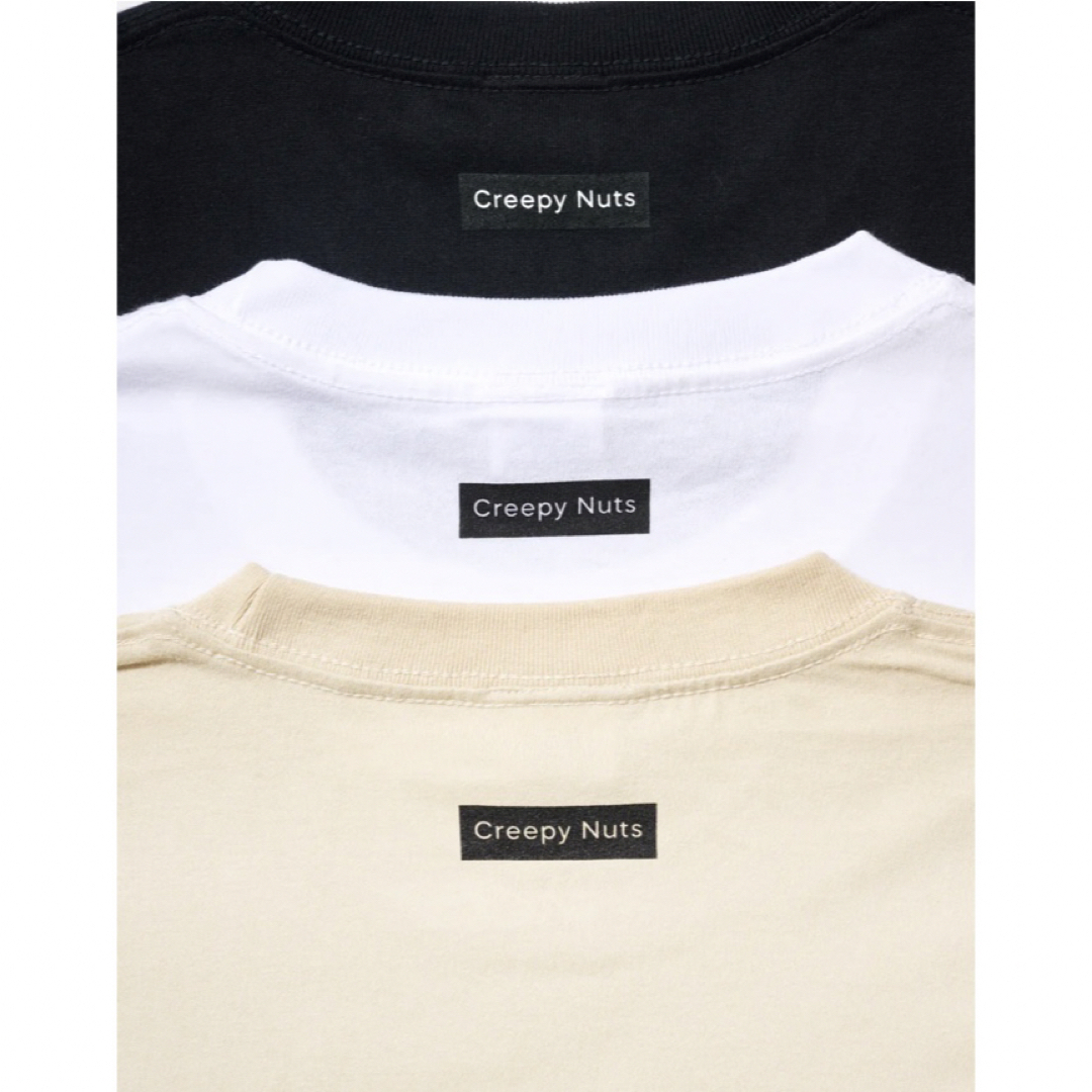 Creepy Nuts new ロゴ　Tシャツ　black ブラック　黒 メンズのトップス(Tシャツ/カットソー(半袖/袖なし))の商品写真