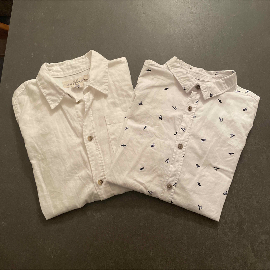 ZARA KIDS(ザラキッズ)のZARA KIDSと H&Mシャツ2枚セット　男の子　140cm キッズ/ベビー/マタニティのキッズ服男の子用(90cm~)(ブラウス)の商品写真