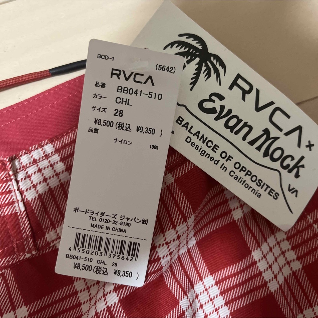RVCA(ルーカ)のルーカ　RVCA 水着　チェック柄 メンズの水着/浴衣(水着)の商品写真
