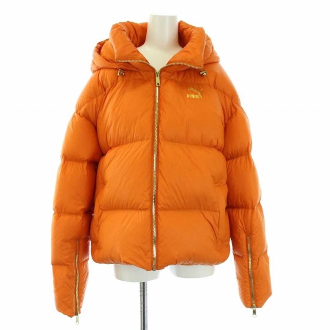 PUMA(プーマ)のプーマ ダウンジャケット アウター ジップアップ M オレンジ レディースのジャケット/アウター(ダウンジャケット)の商品写真