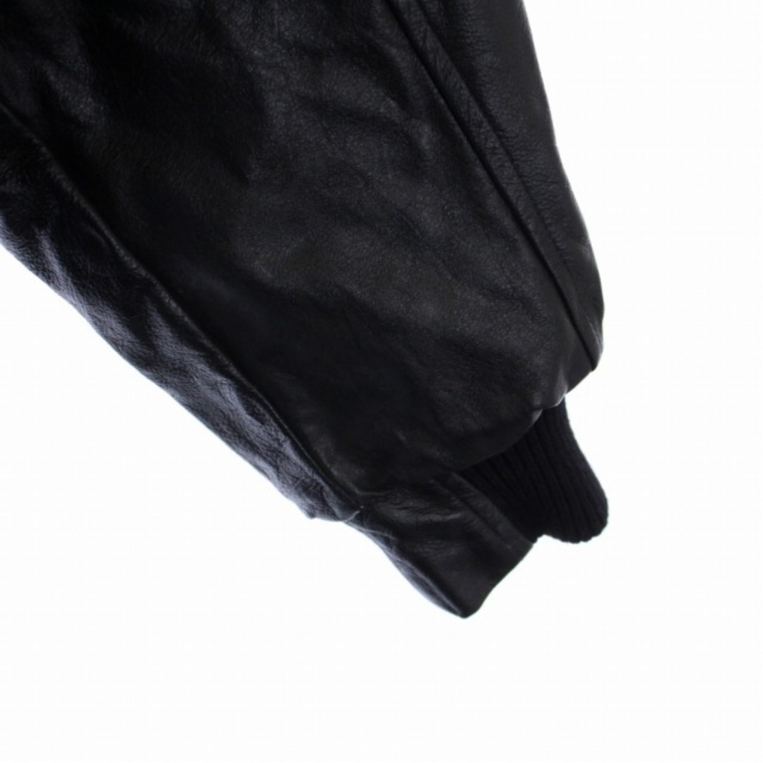 Titleist(タイトリスト)のTITLEIST スタジアムジャンパー ブルゾン ジャケット M 黒 メンズのジャケット/アウター(スタジャン)の商品写真