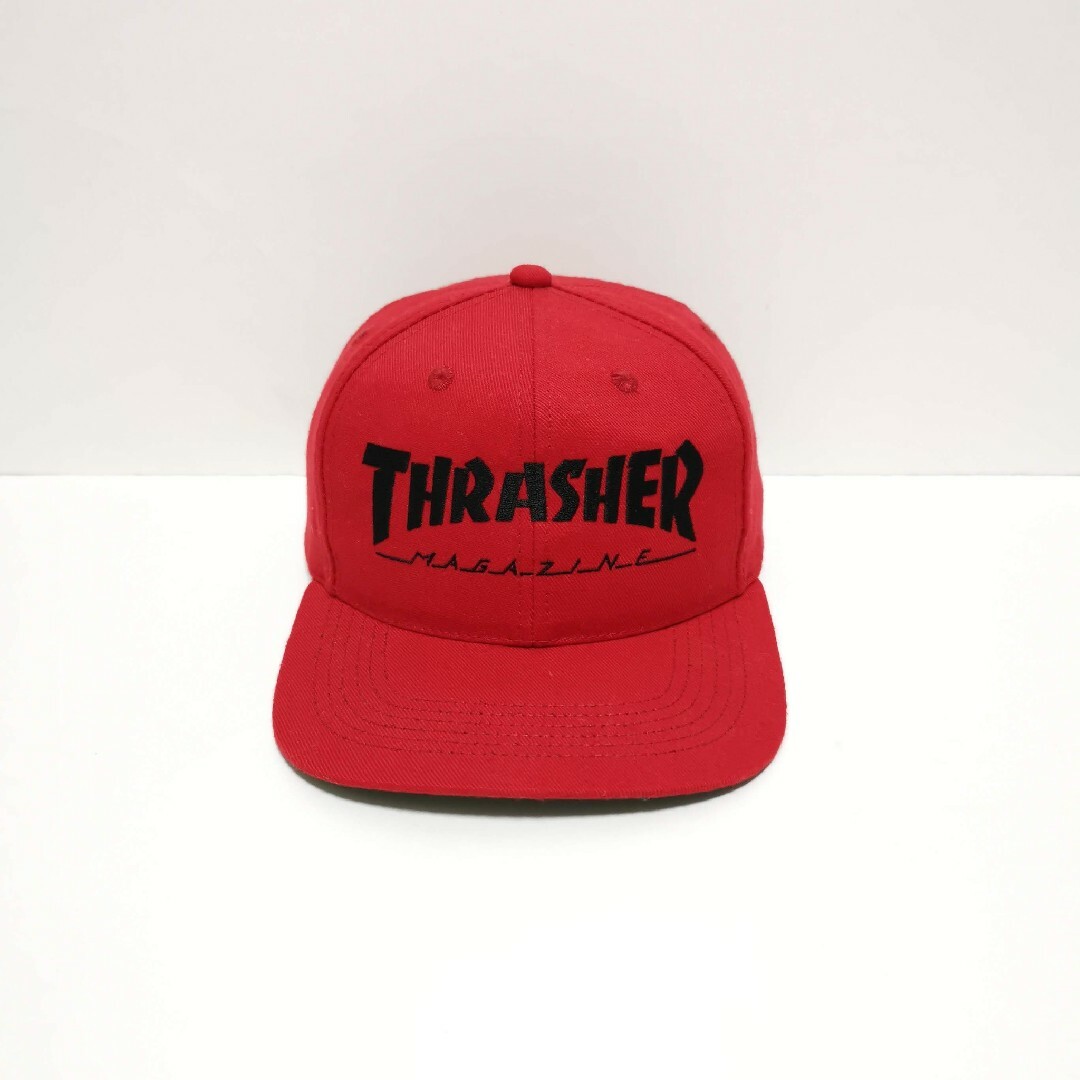 90s スラッシャー THRASHER MAG キャップ CAP 赤 USA製