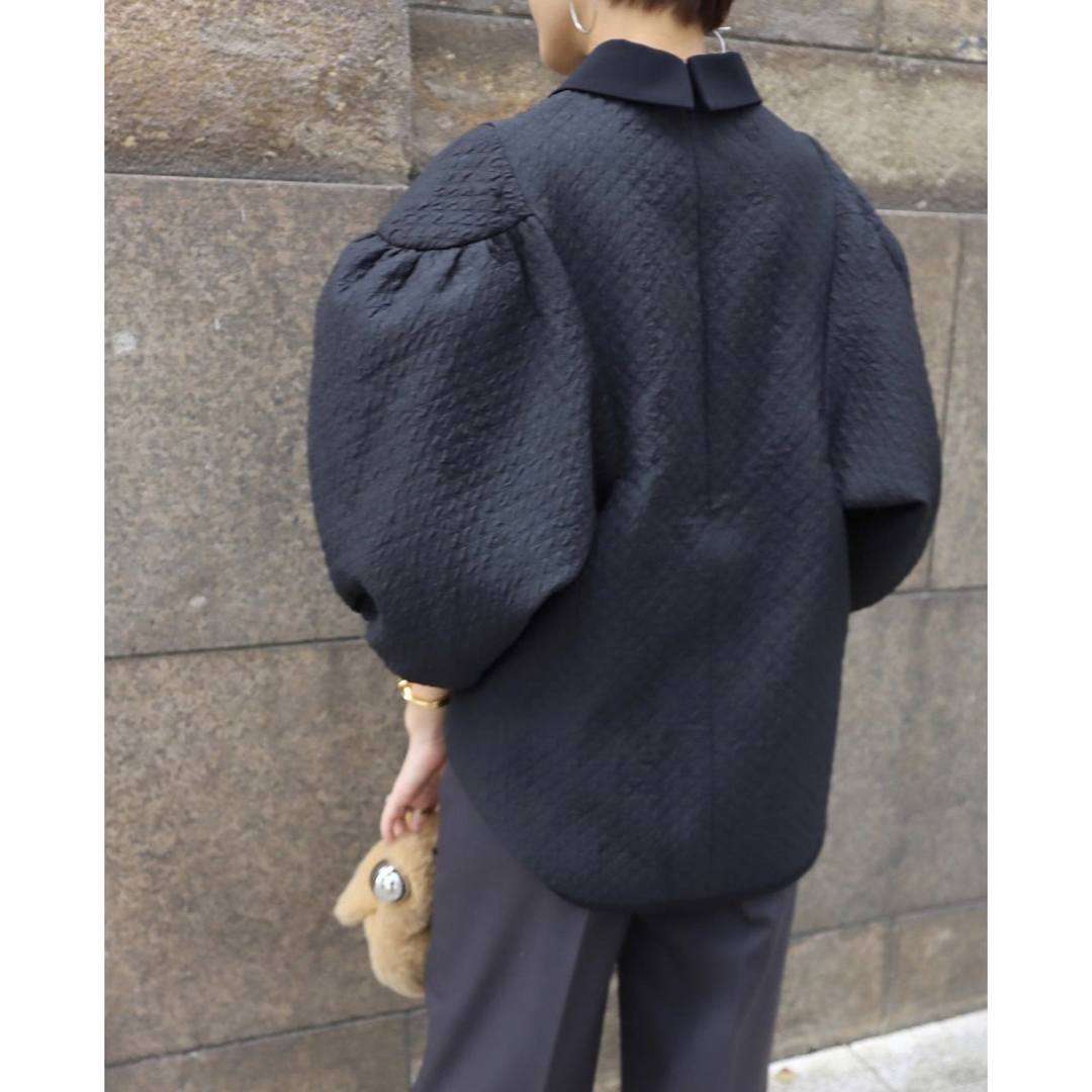 MACHATT マチャット キルティング プルオーバーブラウス ブラック 黒