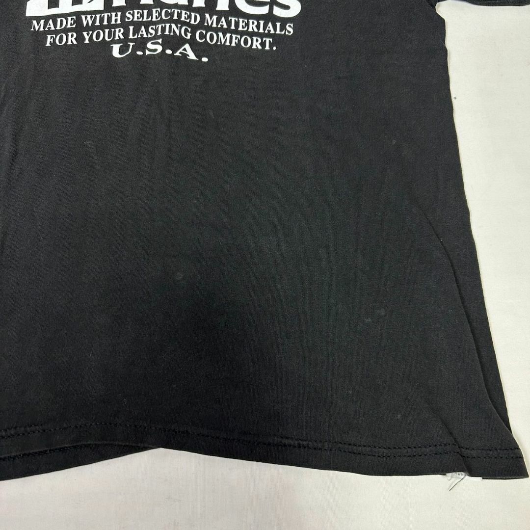 Hanes - 90s USA製 Hanes ヘインズ 企業物 ロゴ Tシャツ フェード 黒 M