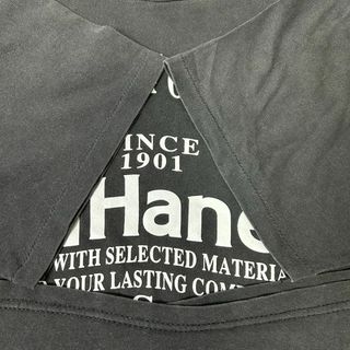 Hanesヘインズアメリカ企業ロゴプリントTシャツネイビーフェードヴィンテージ