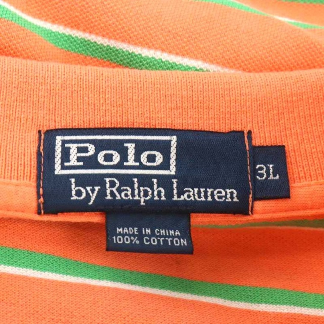 POLO RALPH LAUREN(ポロラルフローレン)のPolo by Ralph Lauren ポロシャツ 半袖 3L オレンジ 緑 メンズのトップス(ポロシャツ)の商品写真