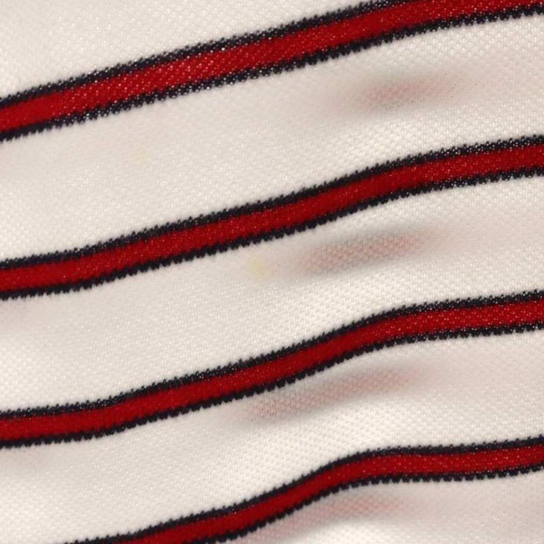 NAUTICA(ノーティカ)のノーティカ NAUTICA ポロシャツ 半袖 ボーダー コットン XL 白 赤 メンズのトップス(ポロシャツ)の商品写真